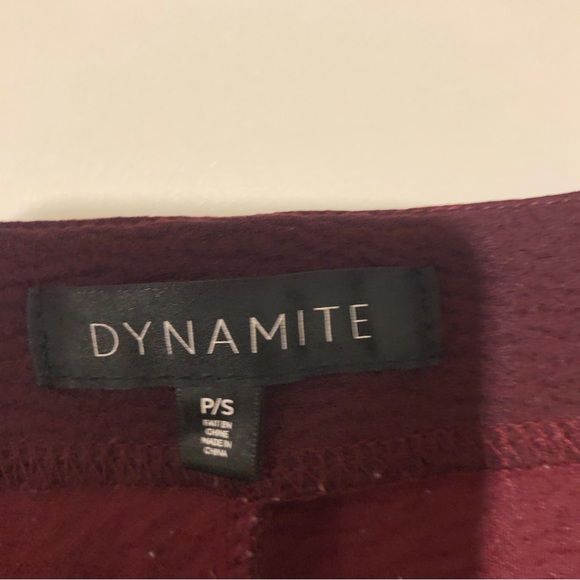 Dynamite Long Sleeve Dress Burgundy Color Womens size Small - Picture 6 of 10